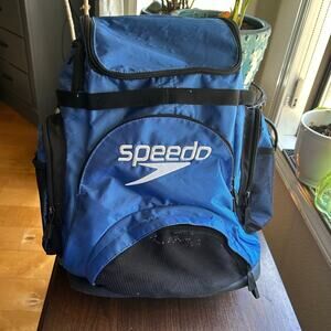 Speedo Teamster 35L backpack for swimmers wet compartment for storing gear